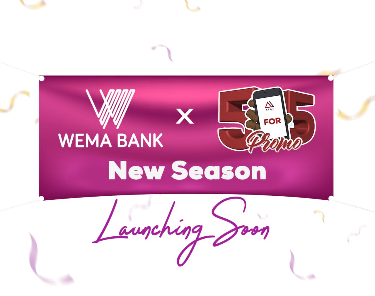 WEMA BANK SET TO LAUNCH SEASON 4 OF ITS 5 FOR 5 PROMO REWARD INITIATIVE From October 1st, 2024